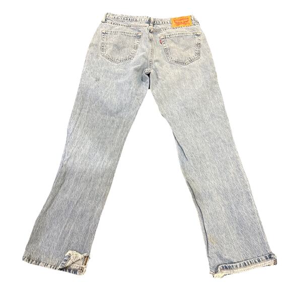 Levis 541 Jeans Mens 30x34 Light Wash Blue Casual Distressed Grunge - Picture 13 of 16